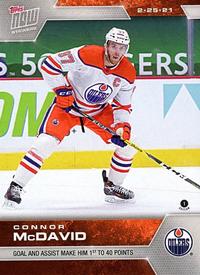 2020-21 Topps Now NHL Stickers #58 Connor McDavid Front