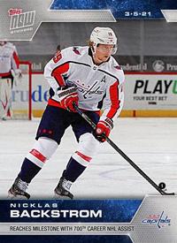 2020-21 Topps Now NHL Stickers #68 Nicklas Backstrom Front