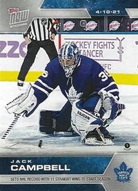 2020-21 Topps Now NHL Stickers #112 Jack Campbell Front