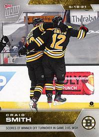 2020-21 Topps Now NHL Stickers #163 Craig Smith Front