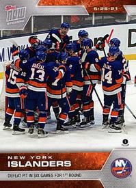 2020-21 Topps Now NHL Stickers #172 New York Islanders Front