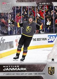 2020-21 Topps Now NHL Stickers #175 Mattias Janmark Front