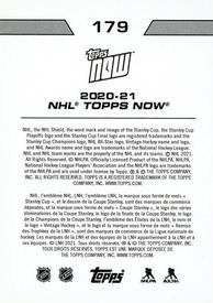 2020-21 Topps Now NHL Stickers #179 Montréal Canadiens Back