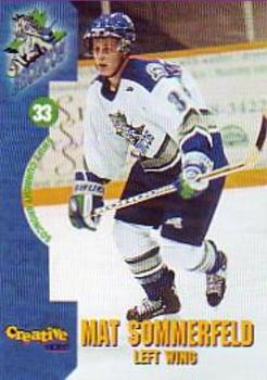 2000-01 Swift Current Broncos (WHL) #NNO Mat Sommerfeld Front
