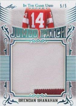 2020-21 Leaf In The Game Used - Jumbo Memorabilia Platinum Blue #JM-07 Brendan Shanahan Front