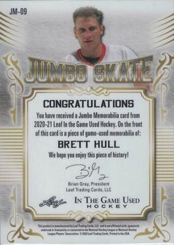 2020-21 Leaf In The Game Used - Jumbo Memorabilia Magenta #JM-09 Brett Hull Back