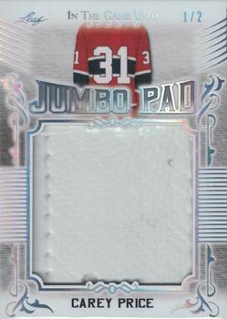 2020-21 Leaf In The Game Used - Jumbo Memorabilia Silver #JM-11 Carey Price Front