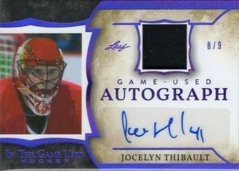 2020-21 Leaf In The Game Used - Autographs Purple #GUA-JT1 Jocelyn Thibault Front