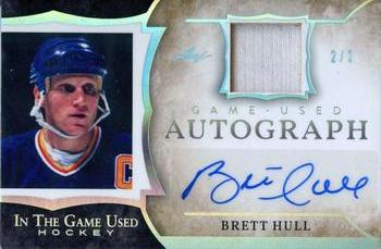 2020-21 Leaf In The Game Used - Autographs Silver #GUA-BH2 Brett Hull Front