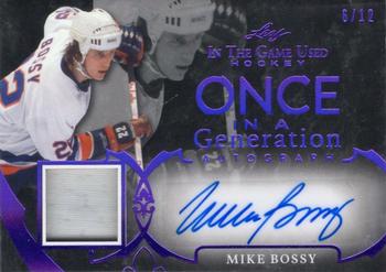 2020-21 Leaf In The Game Used - Once in a Generation Purple #OG-MB1 Mike Bossy Front
