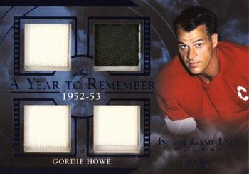 2020-21 Leaf In The Game Used - A Year to Remember Navy Blue #AYR-09 Gordie Howe Front