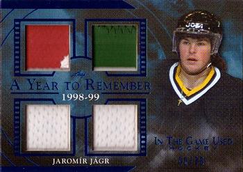 2020-21 Leaf In The Game Used - A Year to Remember Navy Blue #AYR-11 Jaromír Jágr Front