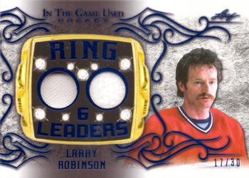 2020-21 Leaf In The Game Used - Ring Leaders Navy Blue #RL-18 Larry Robinson Front