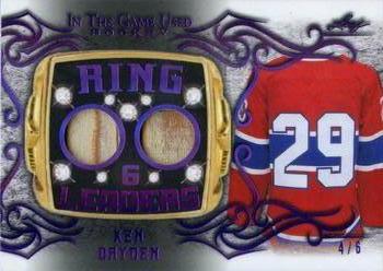 2020-21 Leaf In The Game Used - Ring Leaders Purple #RL-16 Ken Dryden Front