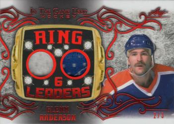 2020-21 Leaf In The Game Used - Ring Leaders Red #RL-07 Glenn Anderson Front