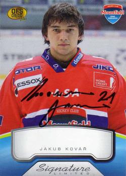 2009-10 Czech OFS Plus - Signature Limited RED #SIGN27 Jakub Kovar Front