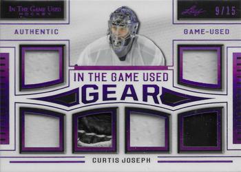 2020-21 Leaf In The Game Used - In The Game Used Gear Purple #ITGUG-05 Curtis Joseph Front