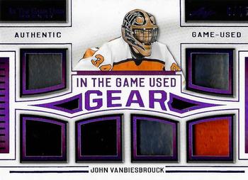 2020-21 Leaf In The Game Used - In The Game Used Gear Purple #ITGUG-15 John Vanbiesbrouck Front