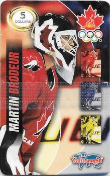 1997-98 Valu-Net Team Canada Phone Cards #NNO Martin Brodeur Front