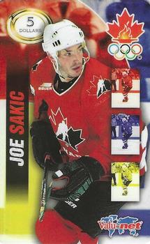 1997-98 Valu-Net Team Canada Phone Cards #NNO Joe Sakic Front
