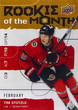 2020-21 Upper Deck Game Dated Moments - Rookie of the Month Achievements #R-2 Tim Stützle Front