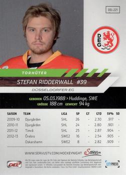 2013-14 Playercards Premium Serie (DEL) #DEL-221 Stefan Ridderwall Back