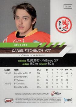 2013-14 Playercards Premium Serie (DEL) #DEL-234 Daniel Fischbuch Back