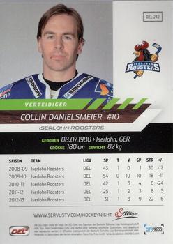 2013-14 Playercards Premium Serie (DEL) #DEL-242 Collin Danielsmeier Back