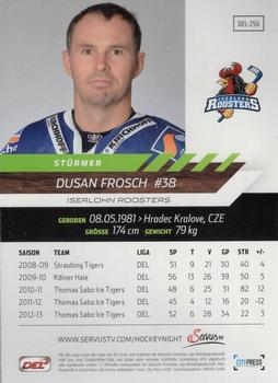 2013-14 Playercards Premium Serie (DEL) #DEL-256 Dusan Frosch Back