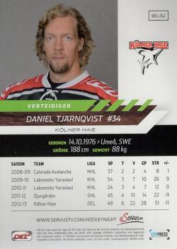 2013-14 Playercards Premium Serie (DEL) #DEL-262 Daniel Tjärnqvist Back