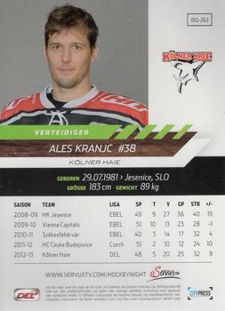 2013-14 Playercards Premium Serie (DEL) #DEL-263 Ales Kranjc Back