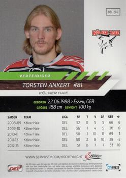 2013-14 Playercards Premium Serie (DEL) #DEL-265 Torsten Ankert Back