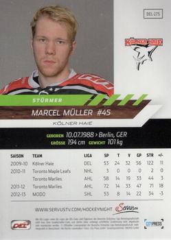 2013-14 Playercards Premium Serie (DEL) #DEL-275 Marcel Müller Back