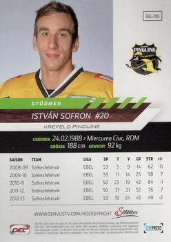 2013-14 Playercards Premium Serie (DEL) #DEL-286 Istvan Sofron Back