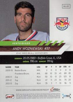 2013-14 Playercards Premium Serie (DEL) #DEL-297 Andy Wozniewski Back