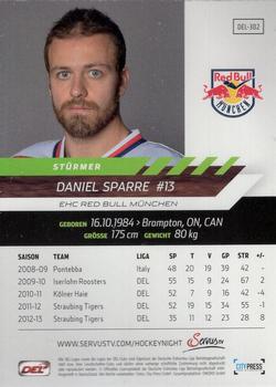2013-14 Playercards Premium Serie (DEL) #DEL-302 Daniel Sparre Back