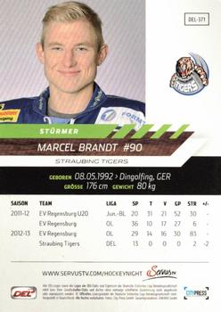 2013-14 Playercards Premium Serie (DEL) #DEL-371 Marcel Brandt Back