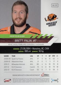 2013-14 Playercards Premium Serie (DEL) #DEL-375 Brett Palin Back