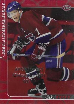 2000-01 Be a Player Signature Series - Chicago Sportsfest 2001 Ruby #91 Saku Koivu Front
