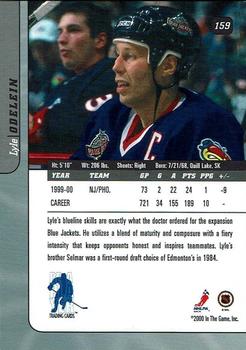 2000-01 Be a Player Signature Series - Chicago Sportsfest 2001 Ruby #159 Lyle Odelein Back