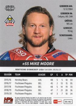 2020-21 Playercards (DEL) #DEL-062 Mike Moore Back