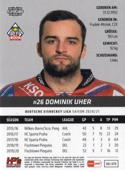 2020-21 Playercards (DEL) #DEL-070 Dominik Uher Back