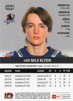 2020-21 Playercards (DEL) #DEL-139 Nils Elten Back