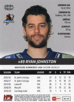 2020-21 Playercards (DEL) #DEL-143 Ryan Johnston Back