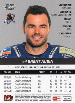 2020-21 Playercards (DEL) #DEL-144 Brent Aubin Back