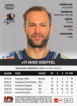2020-21 Playercards (DEL) #DEL-147 Mike Hoeffel Back
