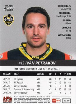 2020-21 Playercards (DEL) #DEL-199 Ivan Petrakov Back