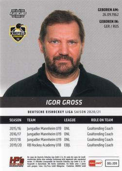 2020-21 Playercards (DEL) #DEL-209 Igor Gross Back