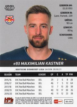 2020-21 Playercards (DEL) #DEL-258 Maximilian Kastner Back