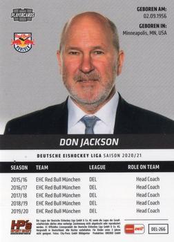 2020-21 Playercards (DEL) #DEL-266 Don Jackson Back